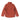Maroon red hooded rain jacket back view with raised hood and side pocket zips