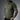 Olive green henley shirt with button placket and short sleeves, chest logo