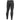 Black long compression pants with darker panels and textured lower-leg sections
