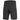 Black cargo shorts with belt loops, zip fly, and front flap pockets