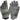 Military gloves in olive green, padded knuckles and reinforced leather-look palm