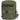 Green utility pouch with front MOLLE straps and side zipper pull tab