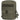 Olive utility pouch with MOLLE grid front panel and hinged top flap