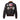 Men's leather G-1 jacket back, dark with tan shearling collar and large US Navy patches