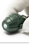 Retro Motif US Army Mk-II Grenade Style LED Keychain Olive Drab