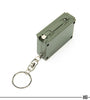 Retro Motif US Army Cal 30 Ammo Box Style LED Keychain & Tape Measure