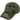 Green plaid camo BB cap with curved brim and front logo patch