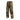 Green-brown camouflage tactical cargo pants with belt loops and cargo pockets