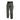 Gray-green tactical pants with belt loops, zip fly, and cargo pockets