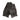 Black combat leather gloves with stitched knuckle pads and wrist cuff
