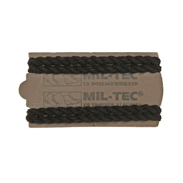 Black braided trouser twister pair with elastic bands
