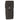 Dark multi-purpose belt pouch with flip-top flap and webbing buckle closures