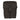 Dark multi-purpose belt pouch top view with centered buckle and stitched flap