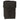 Dark multi-purpose belt pouch, front view with top flap and vertical webbing strap
