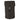 Black MOLLE canteen pouch with front flap and vertical adjustable webbing strap