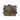 Olive drab medical kit bag with adjustable shoulder strap and front flap