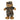 Woodland camo teddy bear outfit with cap, jacket, vest and matching shorts, plush bear