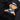 Sturm navy teddy bear plush close-up lying in sailor cap and striped collar