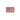 Fabric US flag insignia patch, embroidered stars and stripes in blue, red, and white with tan border