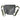 Black gas mask bag with top seam and two shoulder straps, front view