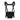 Lightweight tactical chest rig, black front panel with padded shoulder straps