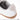 White sneaker heel with gray suede-like collar and tan gum sidewall
