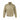 Tan hooded bomber jacket with full front zipper and ribbed cuffs