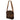 Bushcraft haversack shoulder bag in brown with adjustable straps and front flap pocket