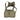 Olive green chest pack with mesh shoulder harness and front panel pouches