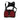 Crimson red chest pack with mesh shoulder harness and front panel pouches
