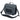 Dark gray courier bag with front organizer panel, flap, and adjustable shoulder strap