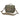 Medium courier bag in olive with tan front panel and shoulder carry strap