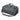 Urban training bag in dark gray fabric with top carry handle and side zip pocket