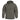 Gray hooded anorak jacket with half-zip front and chest pocket