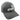 Wolf grey stretch-fit cap with embroidered logo on front panel