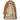 Brown suede trench coat with interior map-print lining and collar.