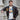 Brown G-1 leather jacket on model with front zip and eagle patch over a T-shirt