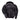 Black leather flight jacket back view with shearling-style collar and large graphic panel