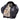 Black leather flight jacket with shearling-style collar and inner map lining, front zip