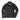 Black leather jean jacket with stand collar, snap front, and two chest flap pockets