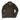 Brown leather jean-style jacket with stand collar, snap front, and chest flap pockets