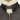 Brown leather sheepskin jacket collar with cream shearling and brass snap belt