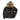 Cockpit USA N-2B goatskin jacket in black with tan fur-trim hood and snap pockets