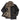 Sheepskin trucker jacket with dark leather, tan shearling lining, snap front, inner pockets