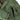 Sage green parka close-up with snap buttons, drawstring hood, chest zipper pocket