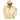 Cream waxed parka with hood, snap button front, shoulder tabs