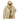 Earth white waxed parka with hood, snap button front, flap chest pockets