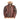 Brown B-3 shearling bomber jacket with thick tan fleece collar and front zipper