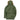 Sage green N-3B parka back view with fur-trimmed hood