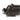 Black pistol replica slide and rear sight detail with frame safety lever and trigger guard